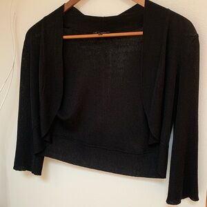 Eileen Fischer Black Cropped Sweater XSP